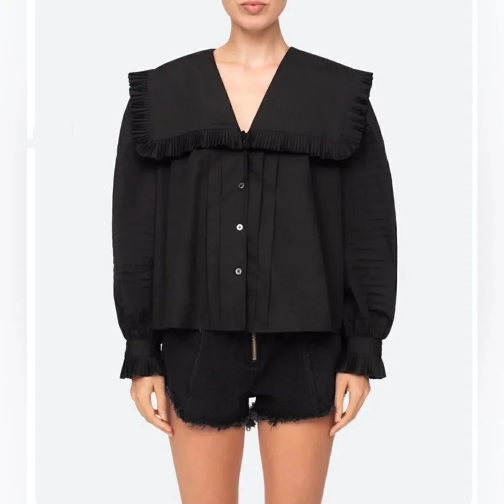 Sea New York Charlie Pleated Blouse size XS
